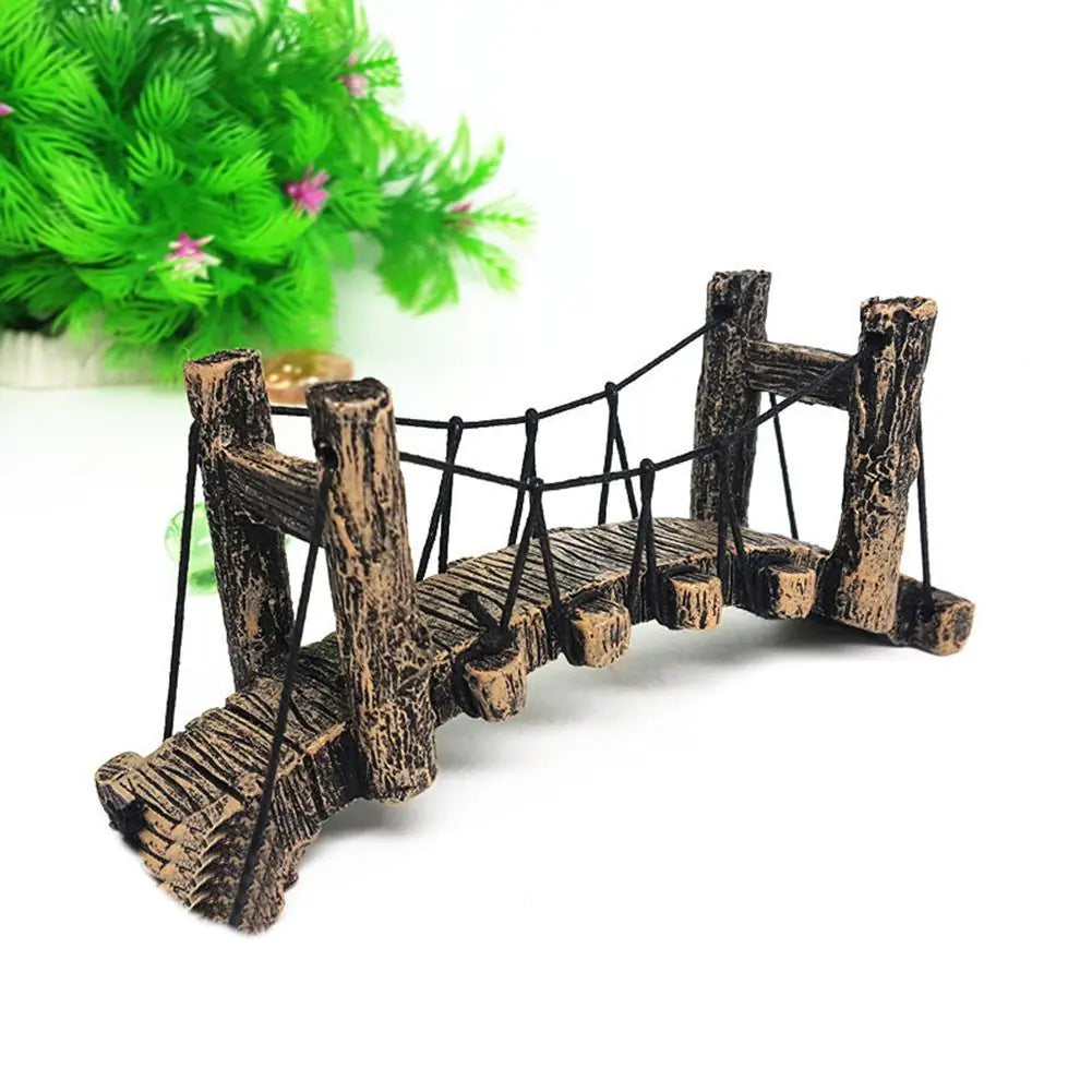 Small Suspension Bridge Fish Tank Scenery Pendant