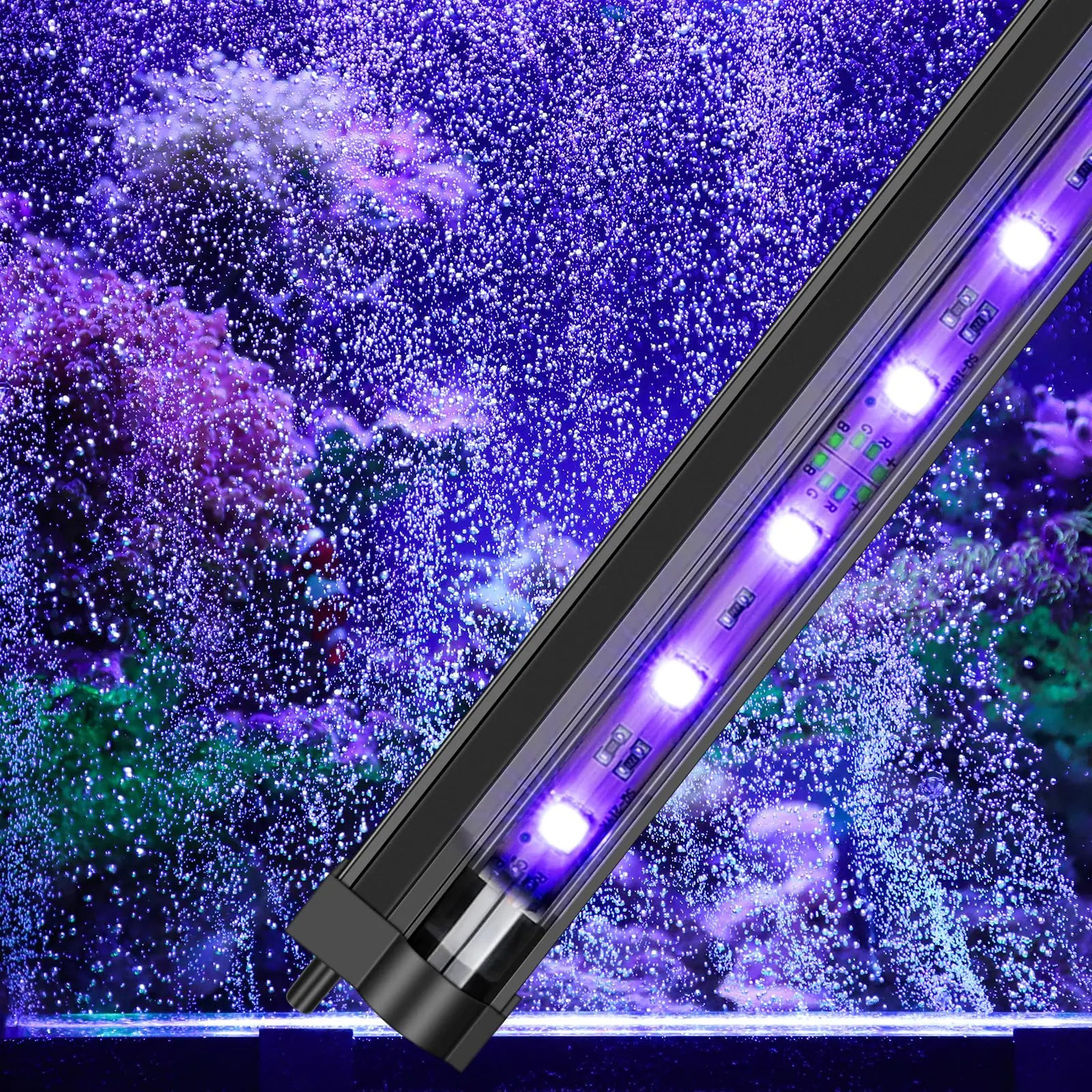 Submersible Fish Tank Light with Air Bubble