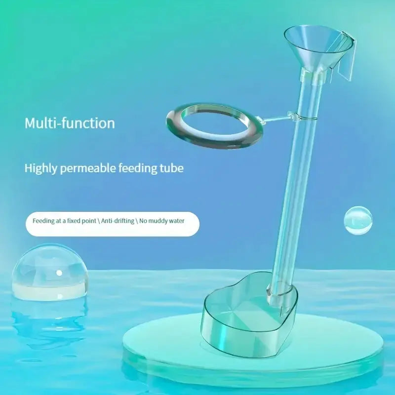 Multi-functional Fish Tank Feeder with Detachable Ring