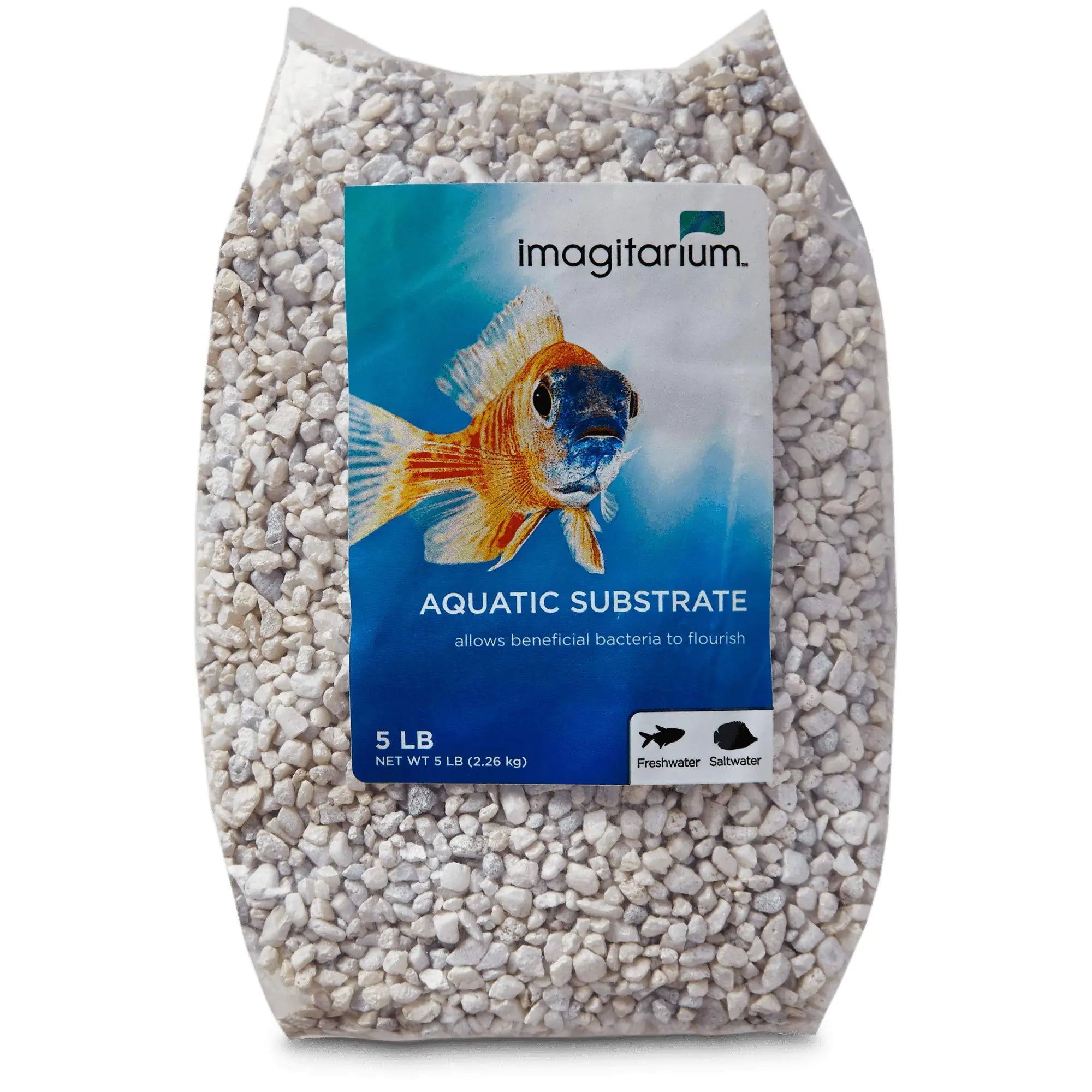 imagitarium Aquarium Gravel Substrate White 5 lbs.