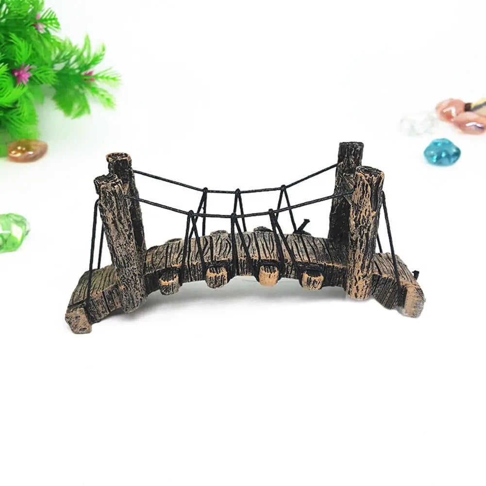 Small Suspension Bridge Fish Tank Scenery Pendant
