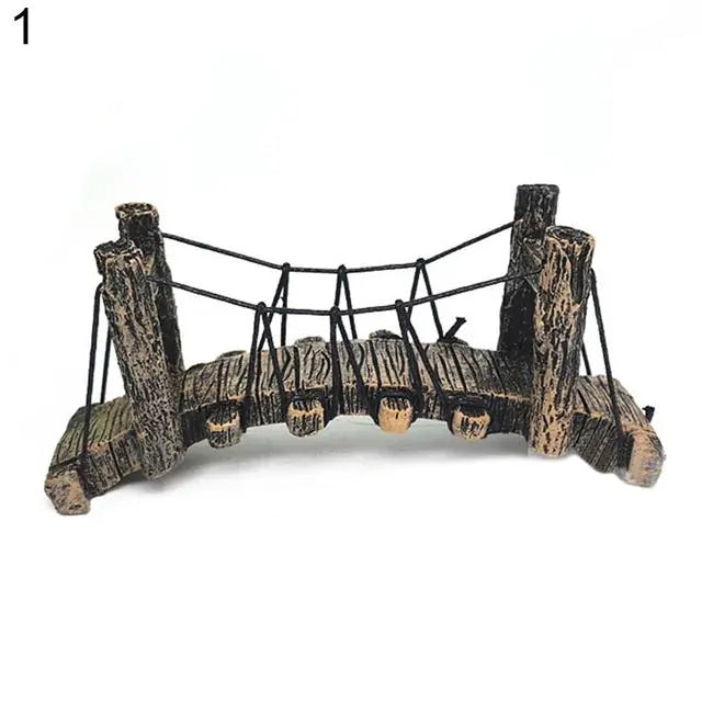 Small Suspension Bridge Fish Tank Scenery Pendant