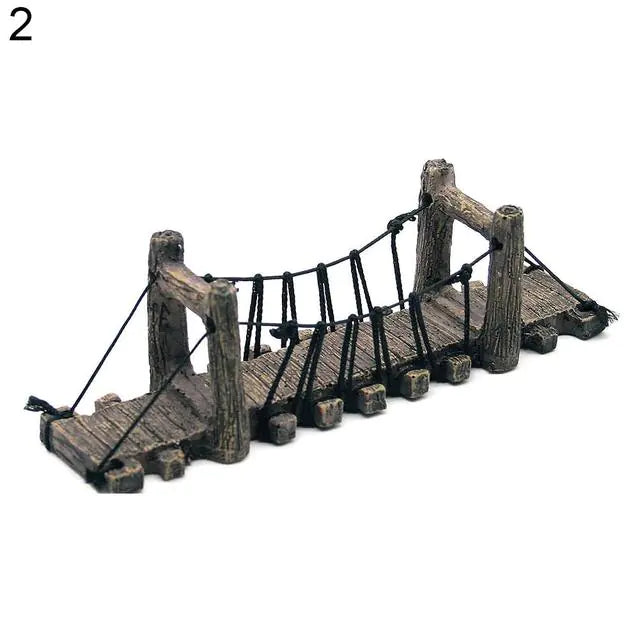 Small Suspension Bridge Fish Tank Scenery Pendant