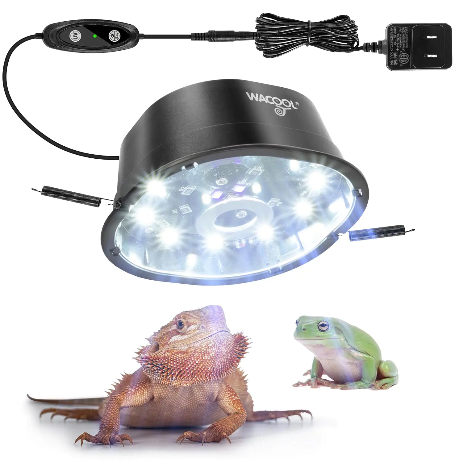 LED UVB Light for Reptiles Dimming Modes Brightness Adjustable