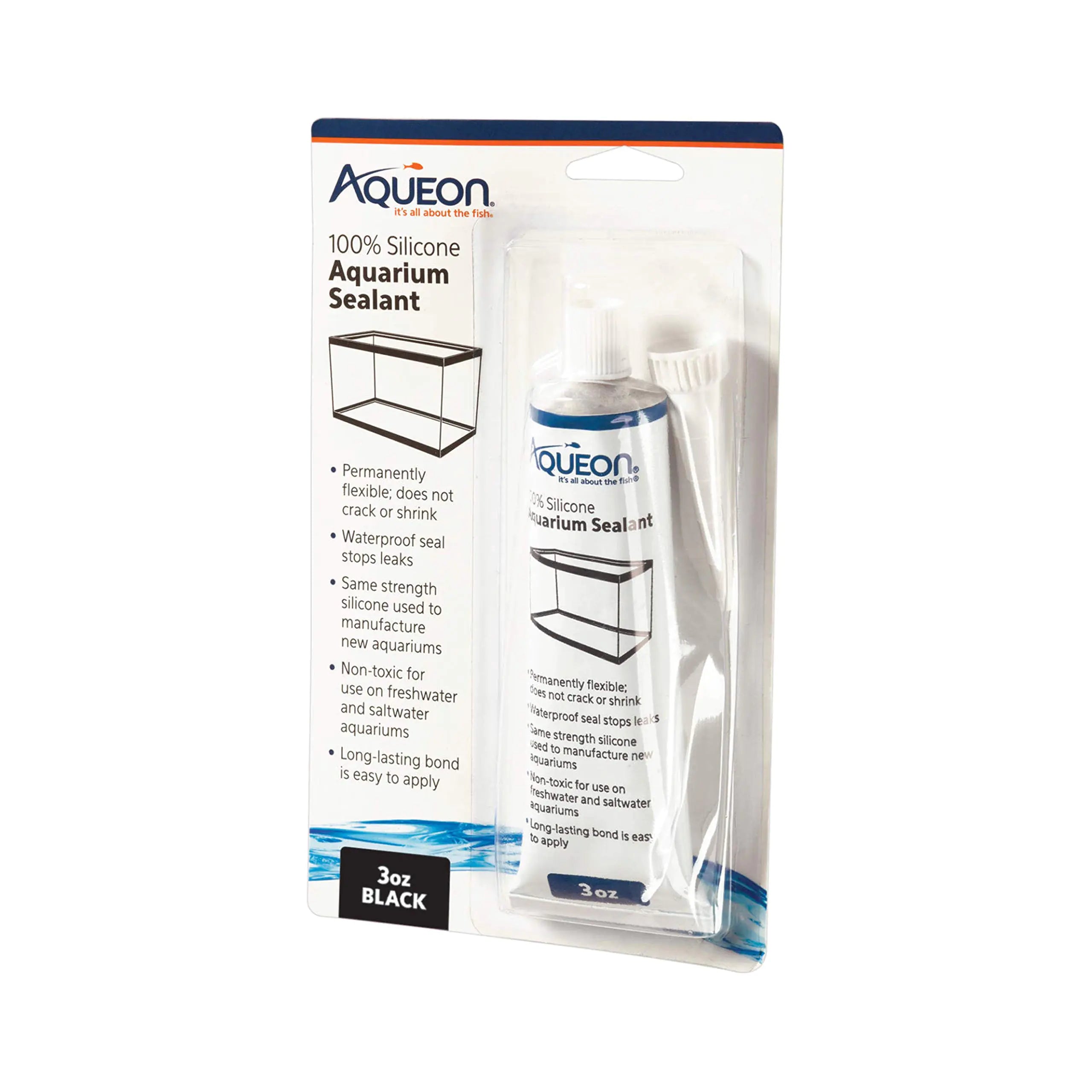 Aqueon Aquarium Silicone Sealant Black