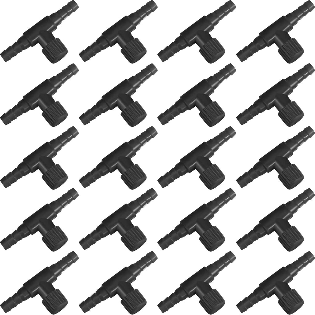 Aquarium Valve 2 Way Fish Tank T Shape Air Control Valve airline tubing