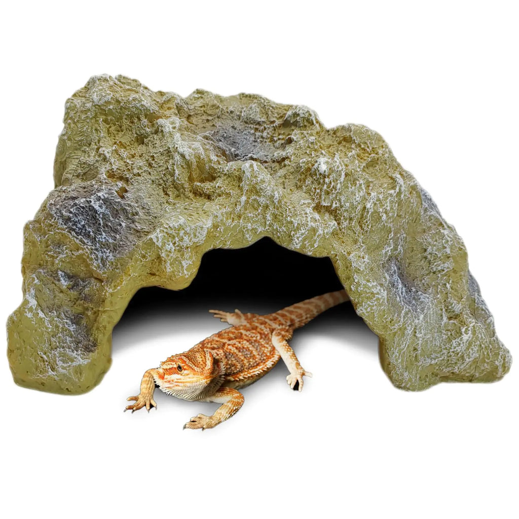 Reptile Hides Large Simulation Rock Cave Hideouts