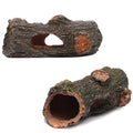 Hamiledyi Aquarium Log 2PCS Aquarium Wood Hollow Tree Trunk Decorations Fish Tank Driftwood Hideout Cave Ornament for Fish Tank Terrarium