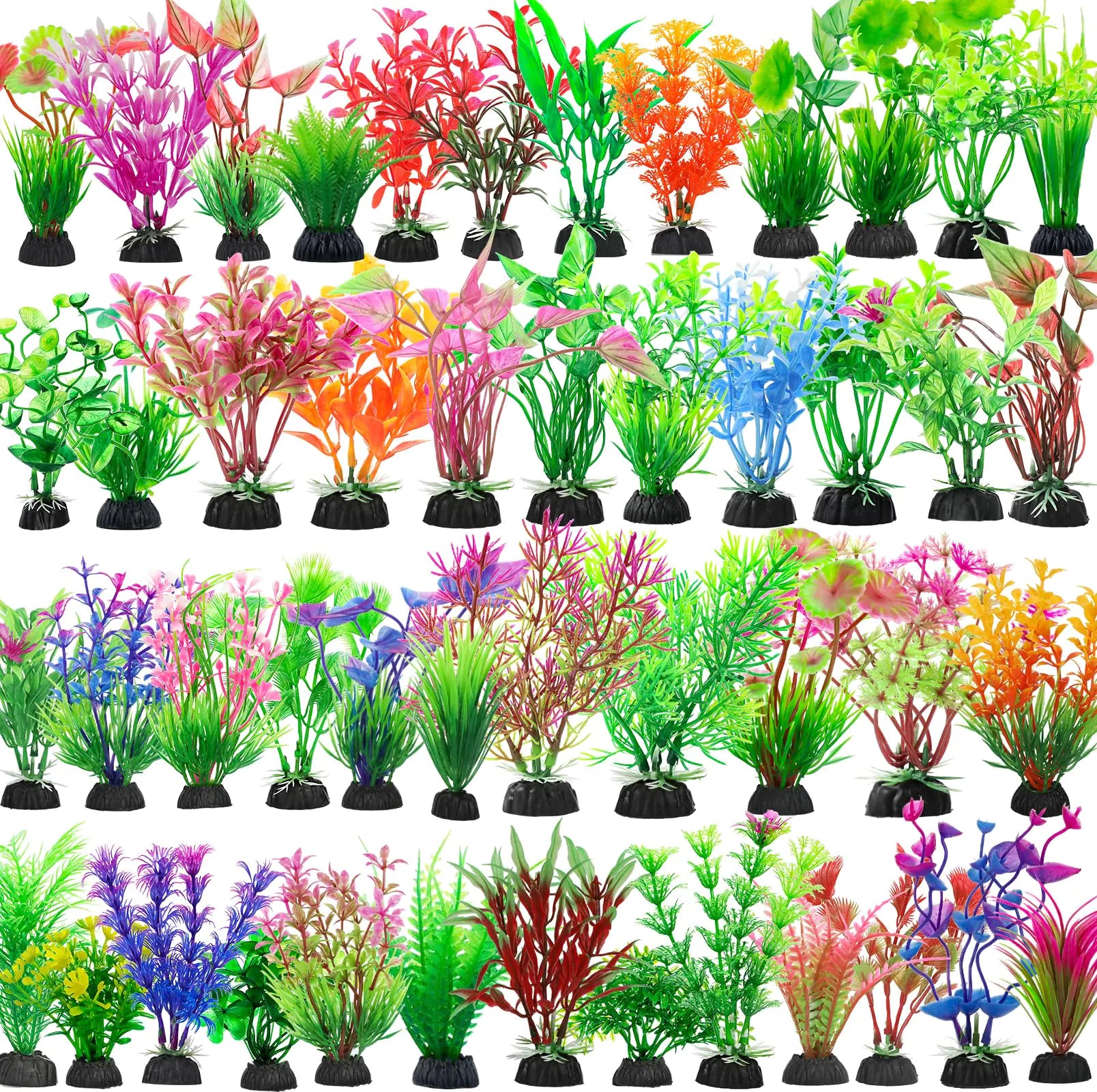 Fish Tank Plants Aquarium Decorations  Plastic Hydroponic Plants